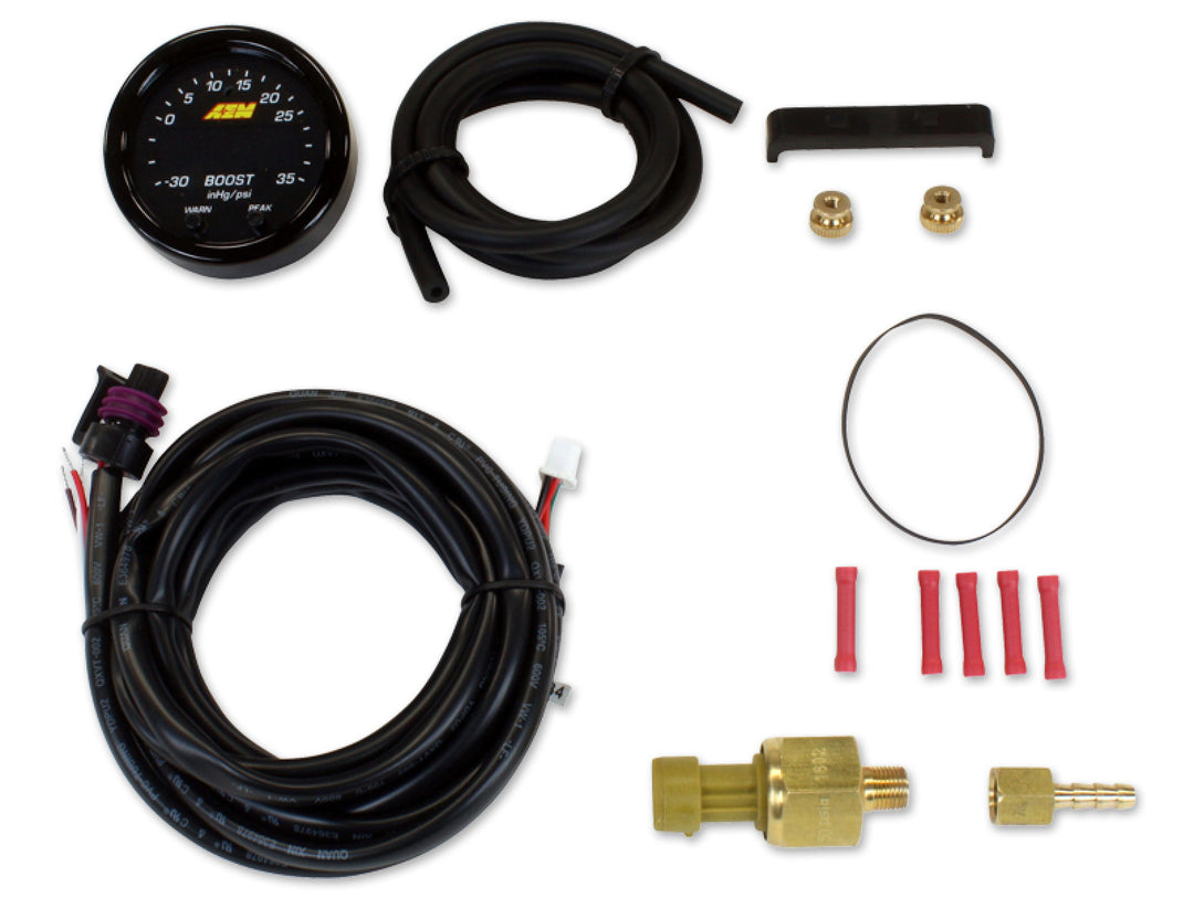 AEM X-Series Boost Pressure Gauge -30 inHg ~ 35 psi / -1 ~ 2.5 bar 30-0306 image 2