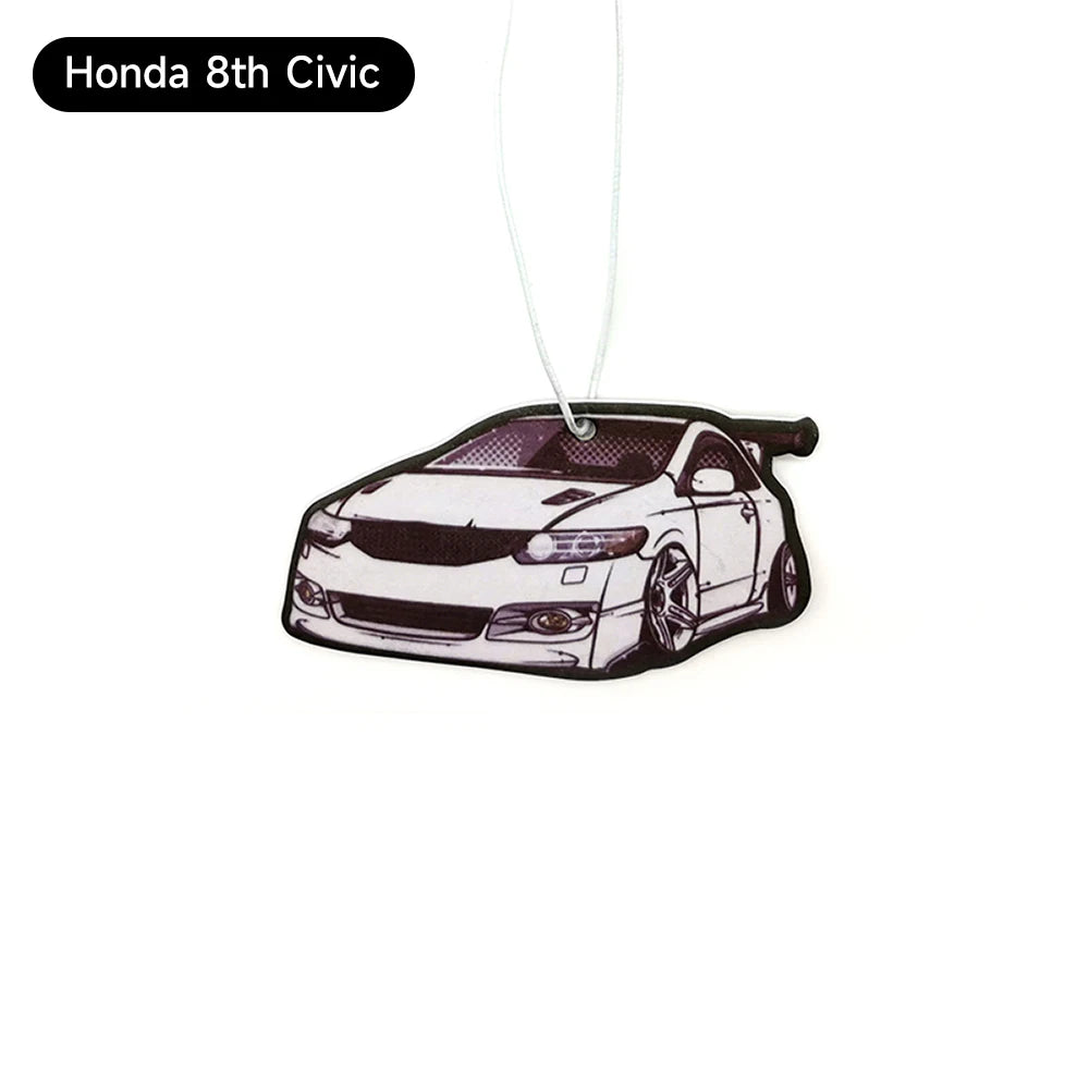 JDM Car Air Freshener Hanging Rearview Mirror Perfume Flavoring  Solid Paper For Fit Honda Accord GK5 Odyssey Diffuser Accessori