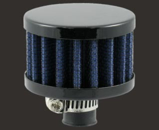 	VMS Air Filter Breather Black Top Blue Mesh image 0