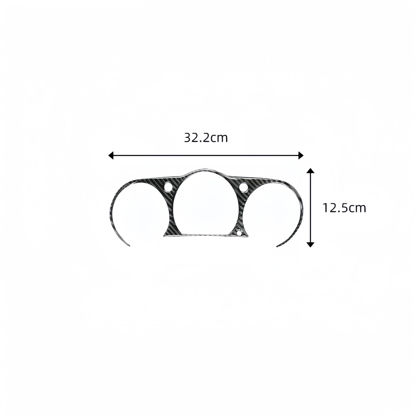For Nissan 350Z 2003-2009 Carbon Fiber Auto Dashboard Speedometer Frame Trim Cover Car Interior Decor Styling Accessories