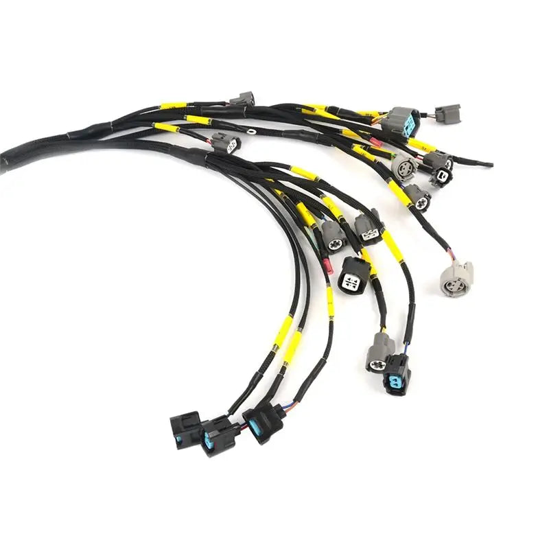 ABGG-CNCH-OBD2-1 Engine Motor Wiring Harness Replacement For Honda Civic Integra B16 B18 D16 EK EG EM Tucked OBD2 Budget D & B-S