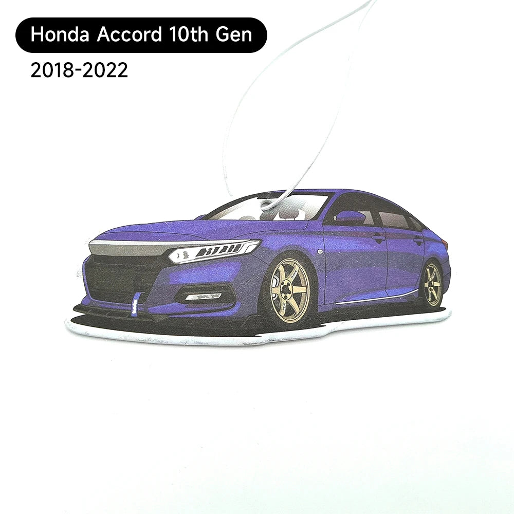 JDM Car Air Freshener Hanging Rearview Mirror Perfume Flavoring  Solid Paper For Fit Honda Accord GK5 Odyssey Diffuser Accessori