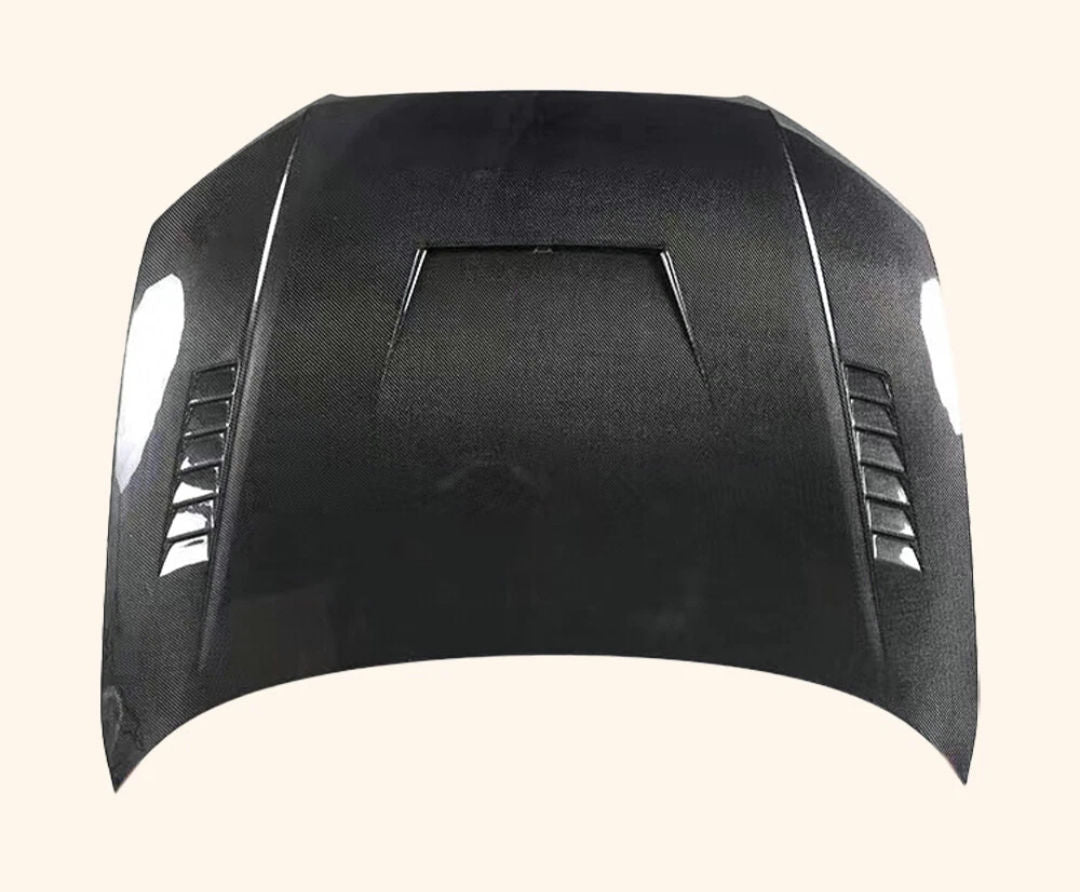 Audi A4 B8.5 Sedan 4 Door 2013-16 KZ Style Vented Carbon Front Bonnet Hood image 0