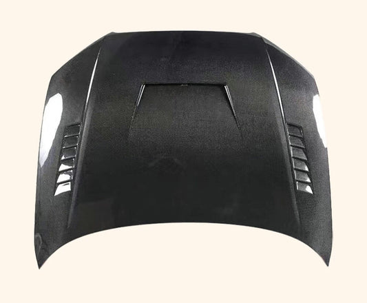 Audi A4 B8.5 Sedan 4 Door 2013-16 KZ Style Vented Carbon Front Bonnet Hood image 0