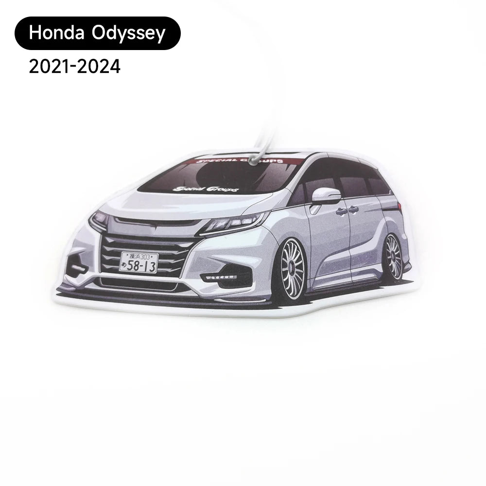 JDM Car Air Freshener Hanging Rearview Mirror Perfume Flavoring  Solid Paper For Fit Honda Accord GK5 Odyssey Diffuser Accessori