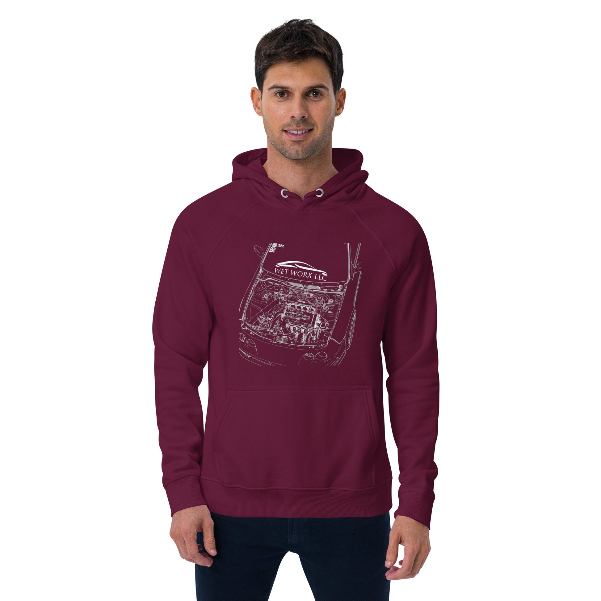 Unisex eco raglan hoodie image 9