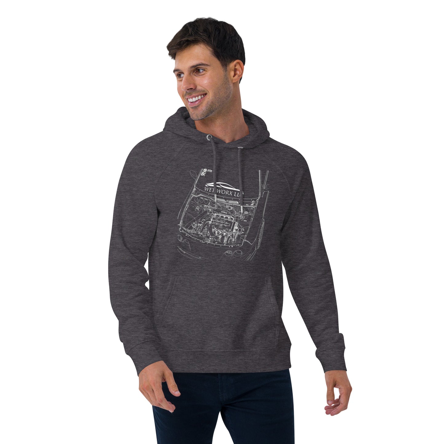 Unisex eco raglan hoodie image 19