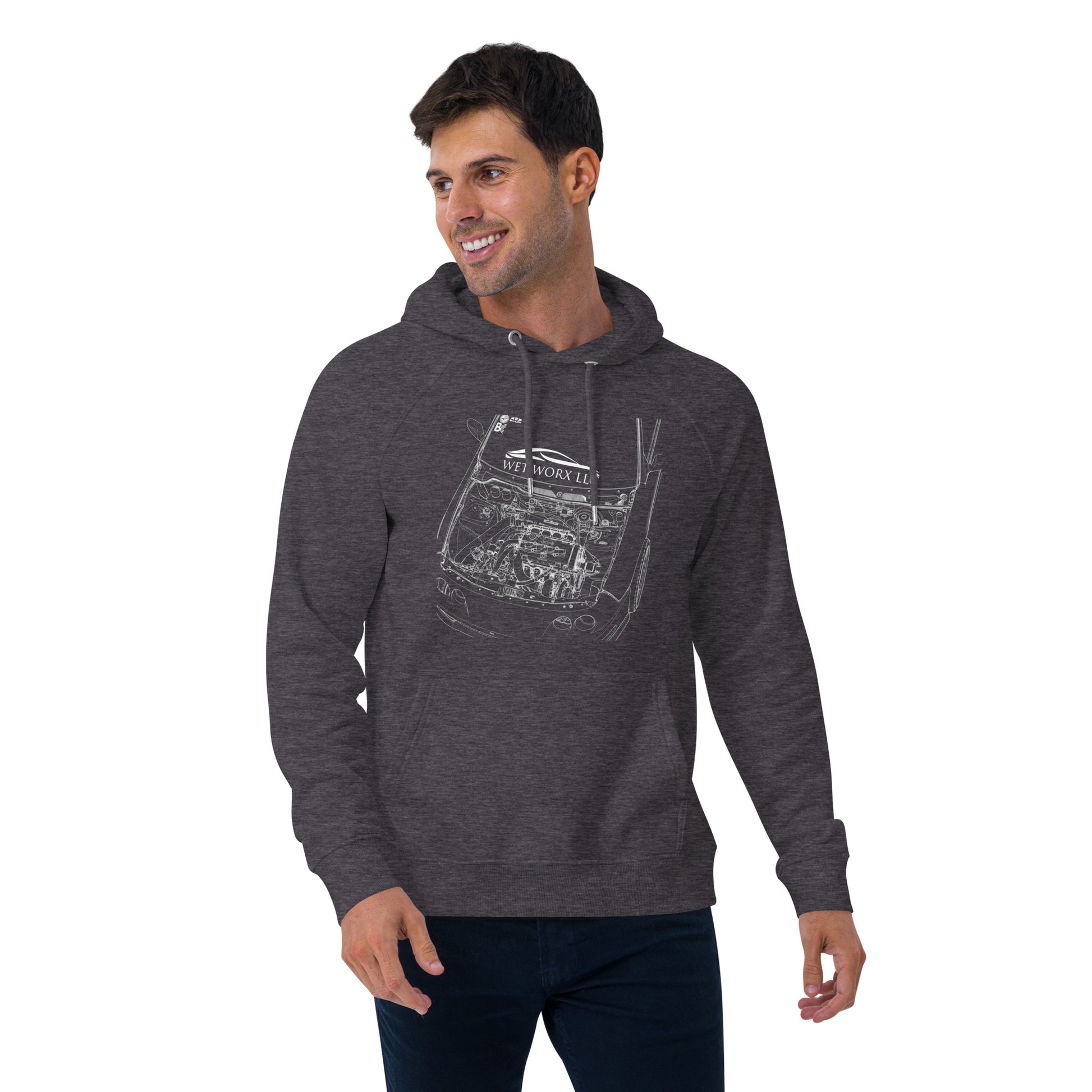 Unisex eco raglan hoodie image 19