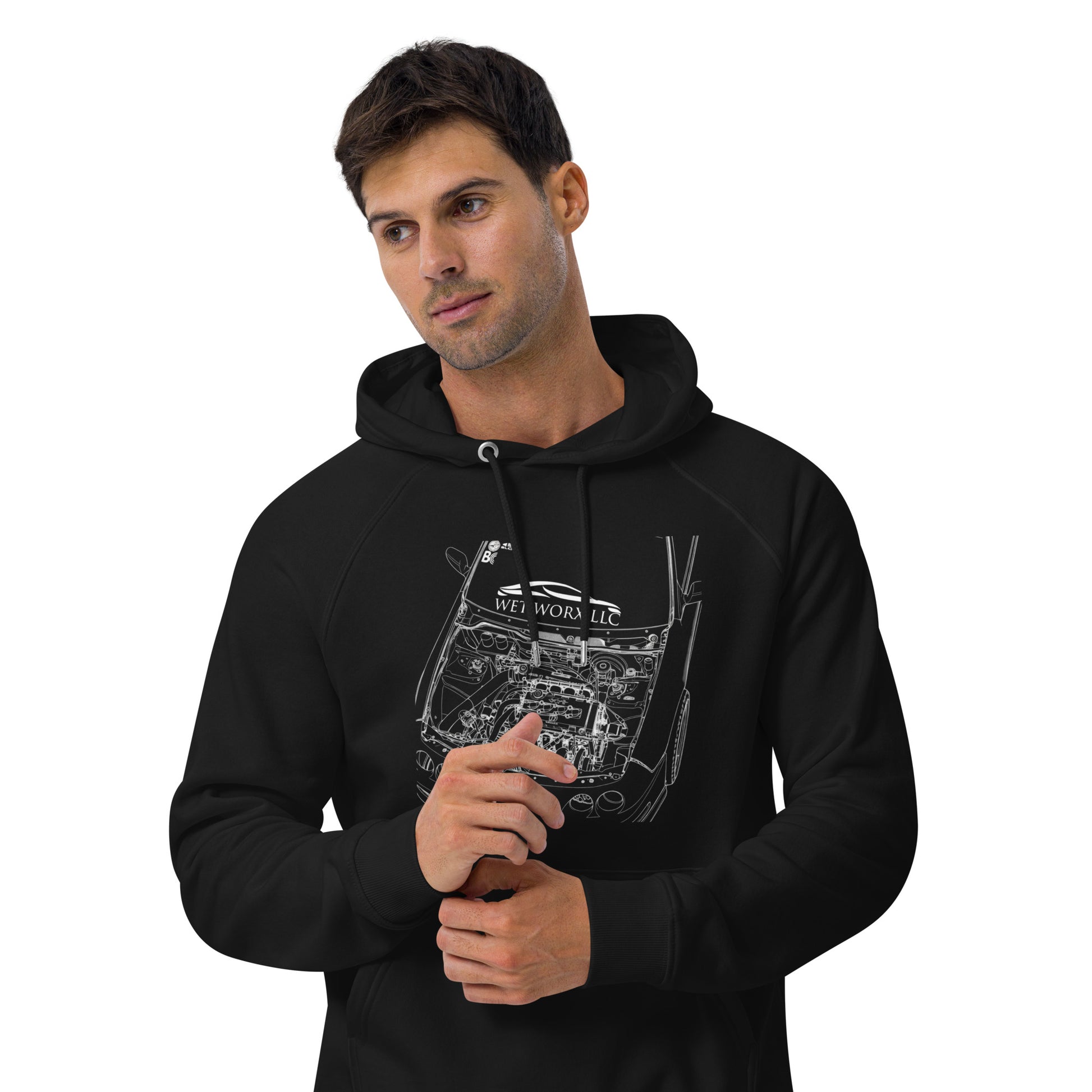 Unisex eco raglan hoodie image 0