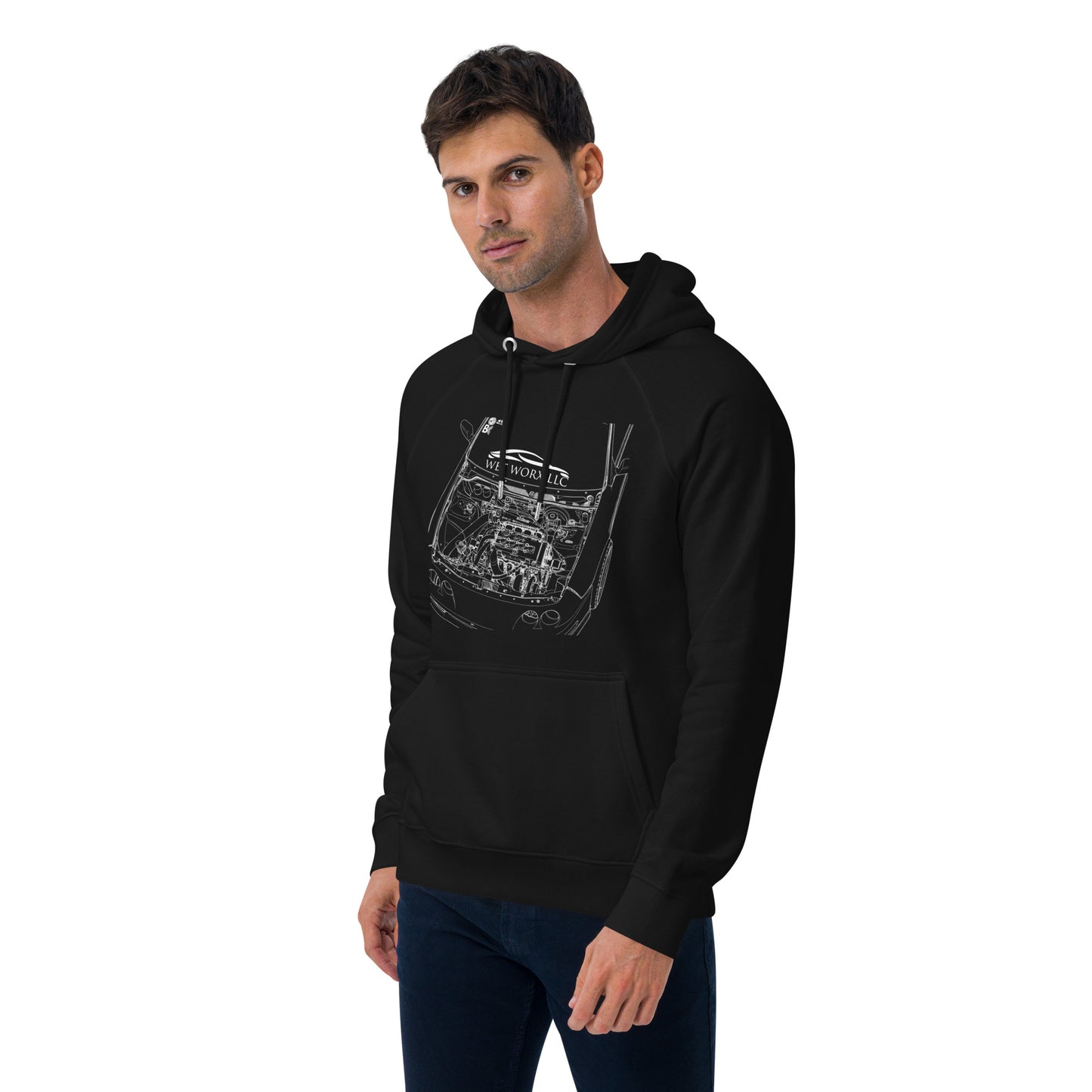 Unisex eco raglan hoodie image 6