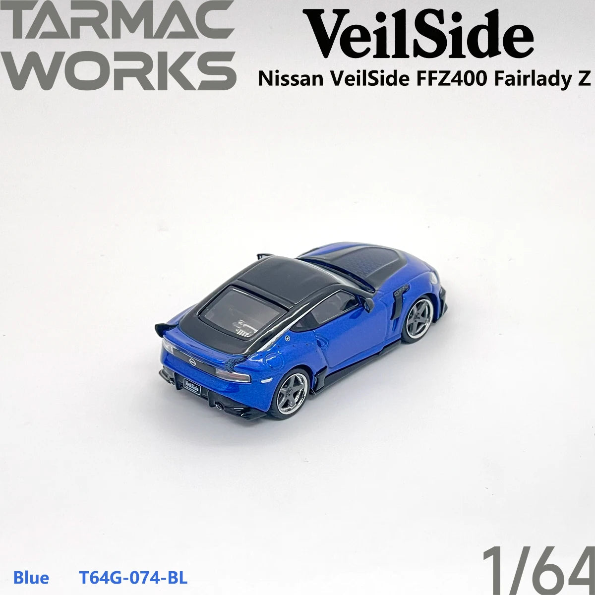 Tarmac Works Global64 1:64 JDM VeilSide FFZ400 Fairlady Z Blue T64G‑074‑BL Collectible Model Vehicles Alloy In Stock
