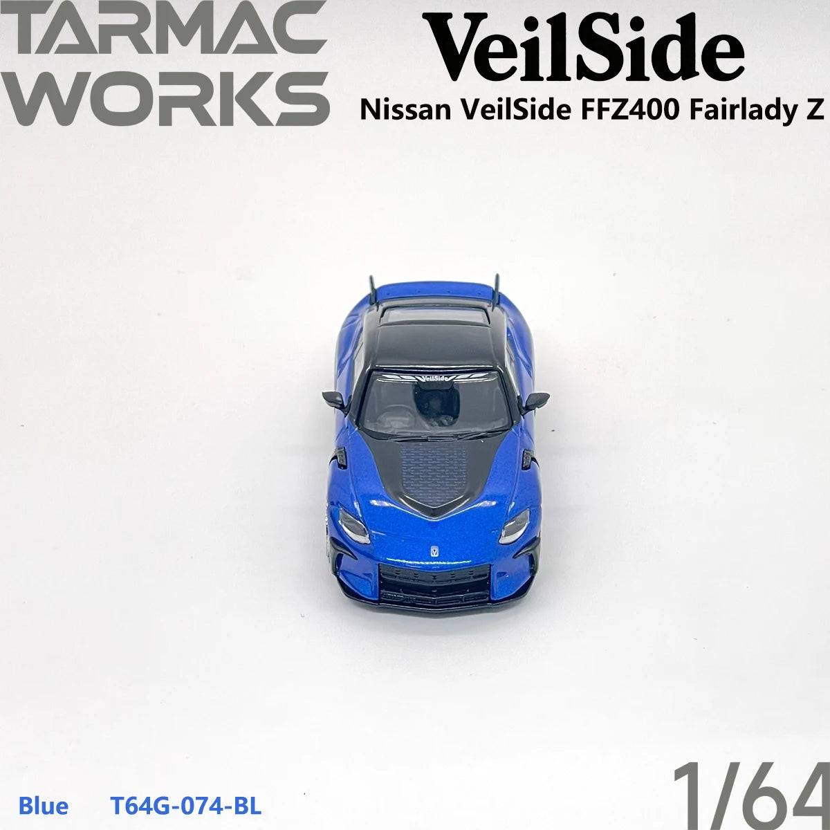 Tarmac Works Global64 1:64 JDM VeilSide FFZ400 Fairlady Z Blue T64G‑074‑BL Collectible Model Vehicles Alloy In Stock