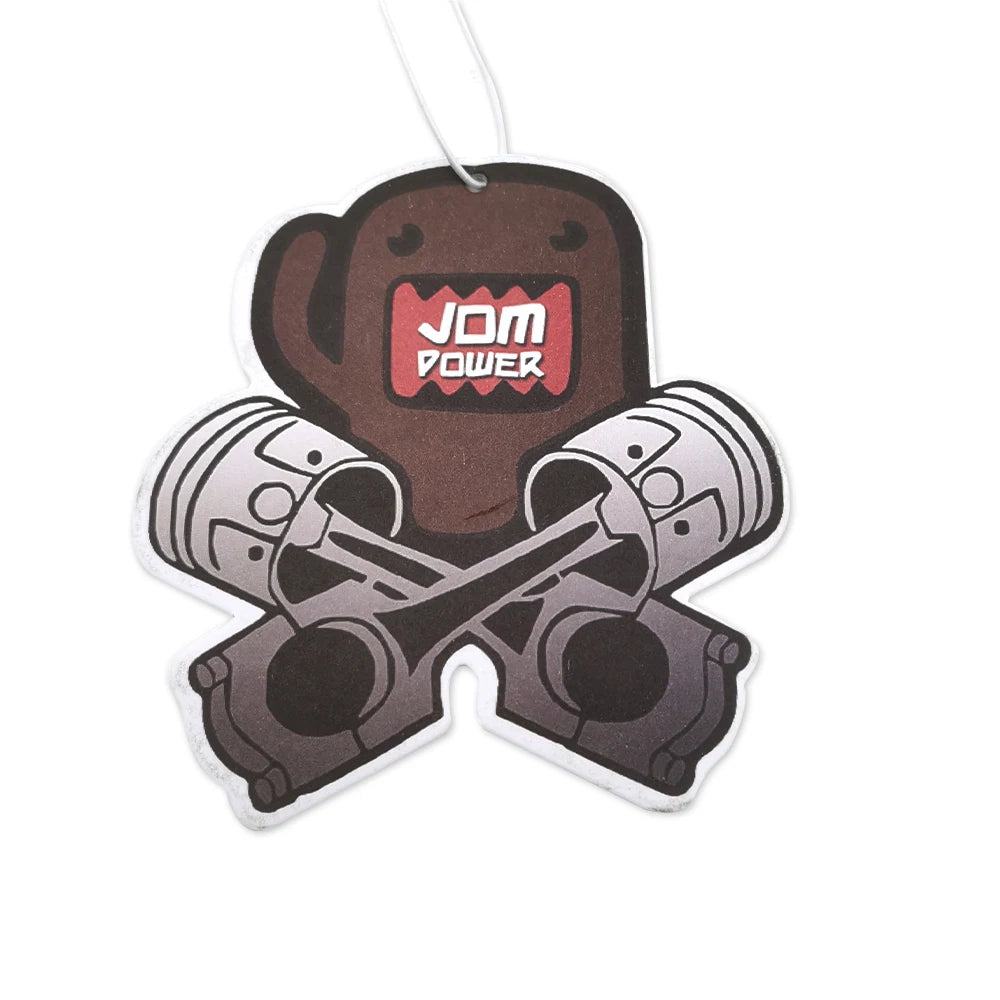 Funny Domo JDM Car Air Freshener Perfume  Kun Tire Girl Decoration Rearview Mirror Pendant Hanging Solid Paper Husband Gift