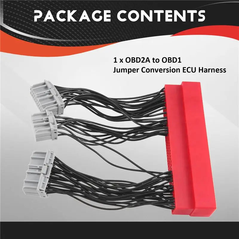 A82M-OBD Conversion ECU Harness, For Honda Civic Acura OBD2A To OBD1 Harness ECU Jumper Conversion Wiring
