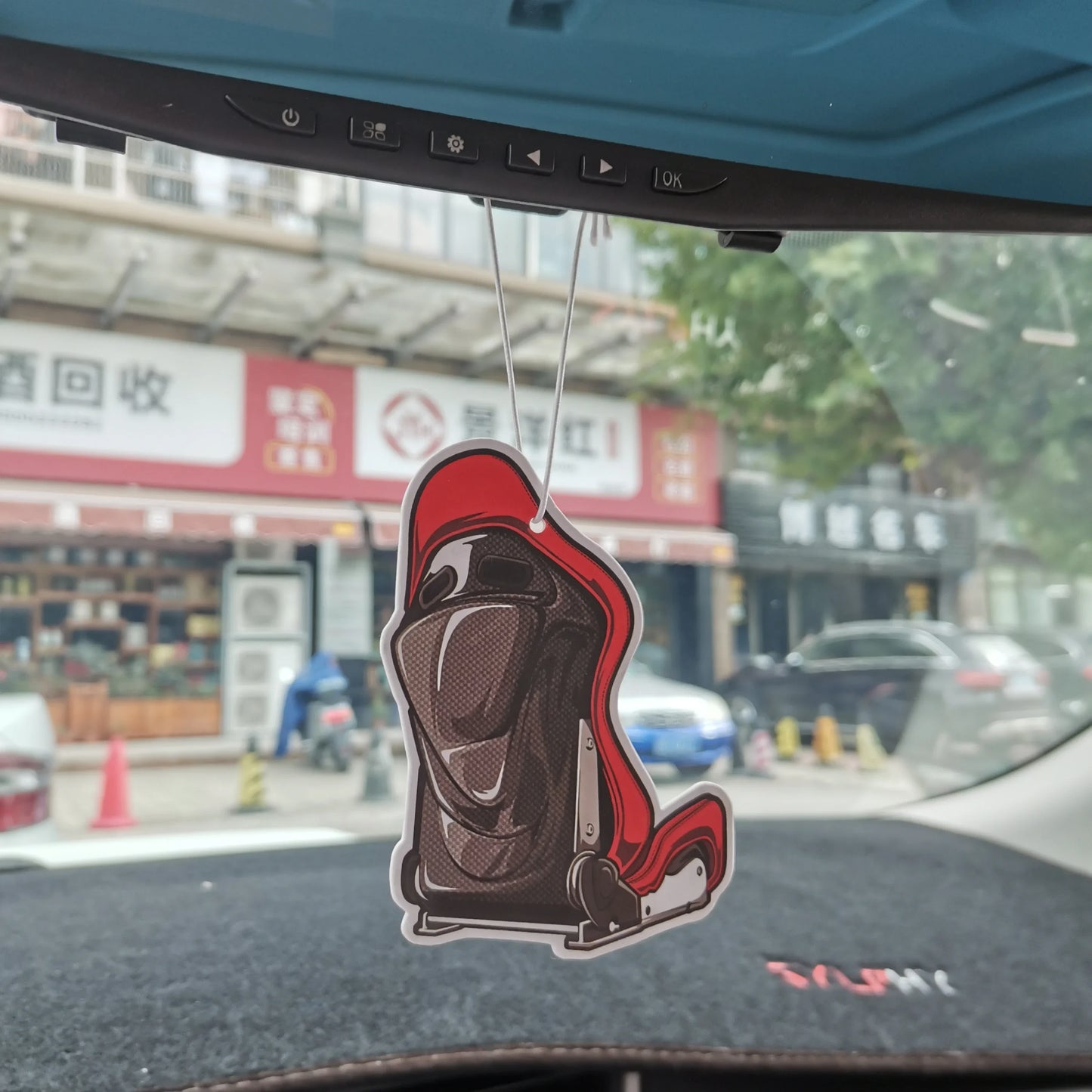 New JDM Culture Series Car Air Freshener Hanging Car Rear View Solid Paper Cute Girl Car Diffuser Interior Accessories Pendant