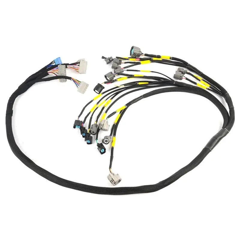 ABGG-CNCH-OBD2-1 Engine Motor Wiring Harness Replacement For Honda Civic Integra B16 B18 D16 EK EG EM Tucked OBD2 Budget D & B-S
