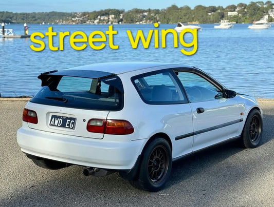 YCP 92-95 Honda Civic Hatchback Eg street wing image 0