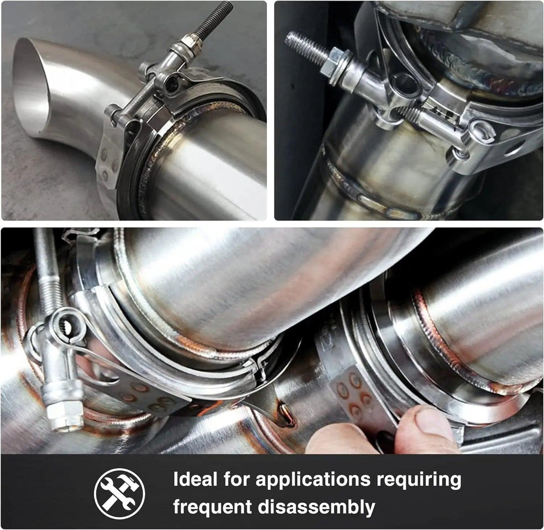 EVIL ENERGY V Band Clamp With Flange Male Female Stainless Steel  image 1