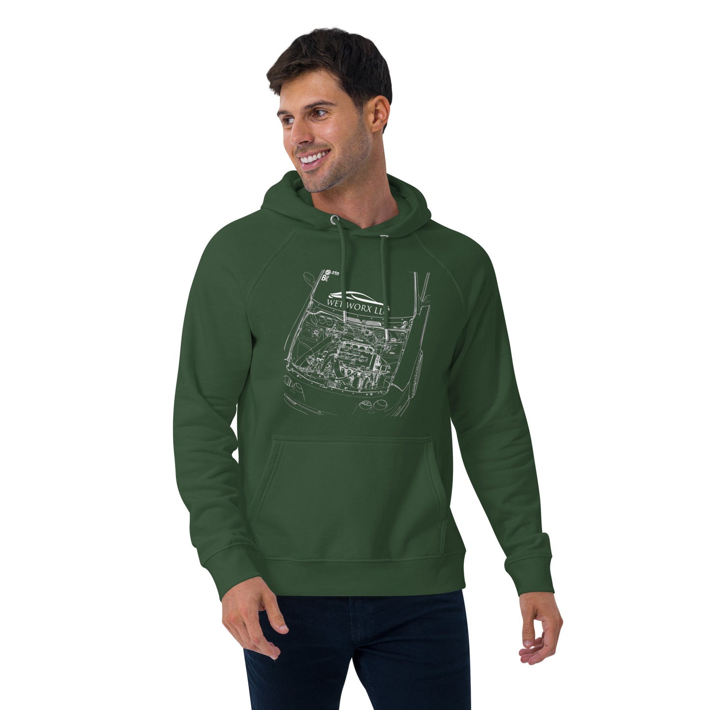 Unisex eco raglan hoodie image 28