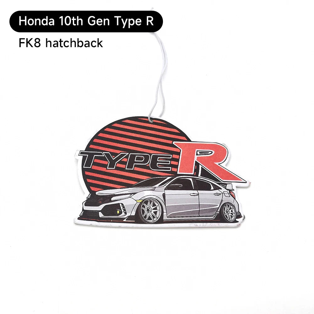 JDM Car Air Freshener Hanging Rearview Mirror Perfume Flavoring  Solid Paper For Fit Honda Accord GK5 Odyssey Diffuser Accessori