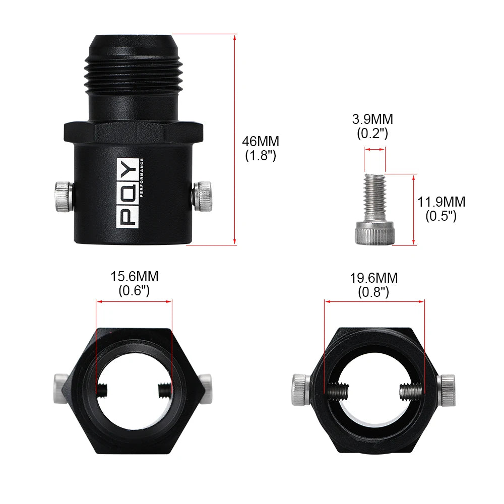 FREE SHIPPING - Breather Fitting Adapter 19mm AN10 Valve Cover Vent Outlet K-Swap For Honda Civic Acura Rsx Tsx K20 K24