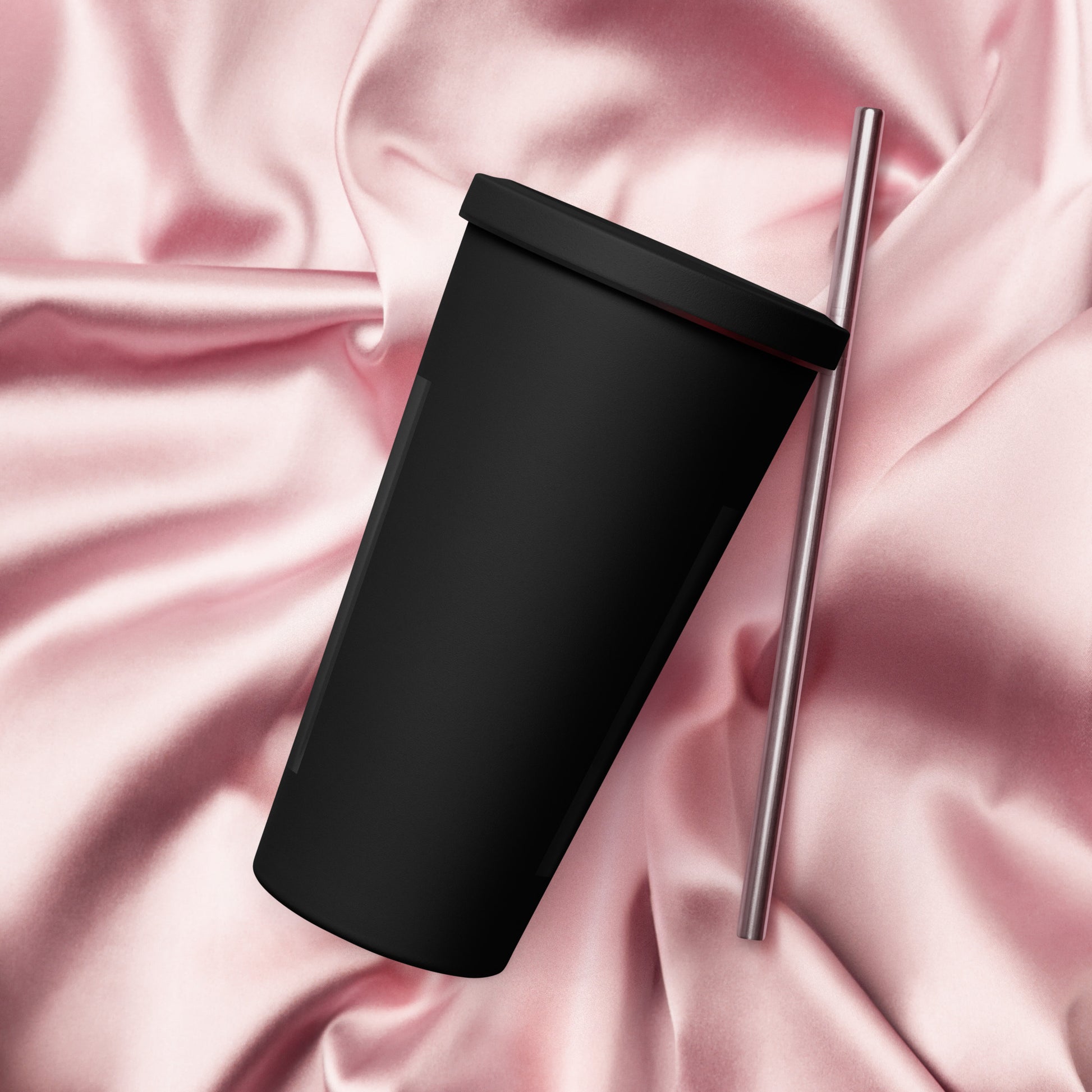 Insulated tumbler with a straw image 2