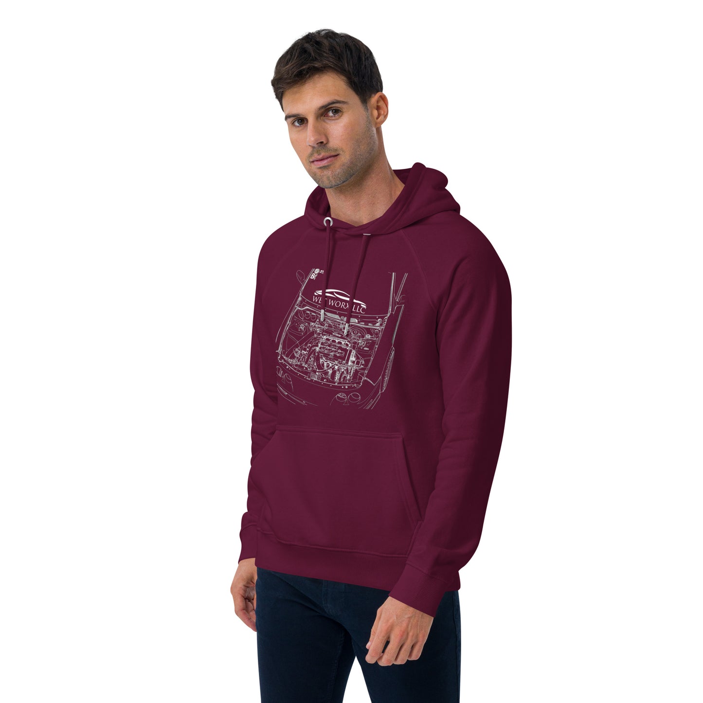 Unisex eco raglan hoodie image 15
