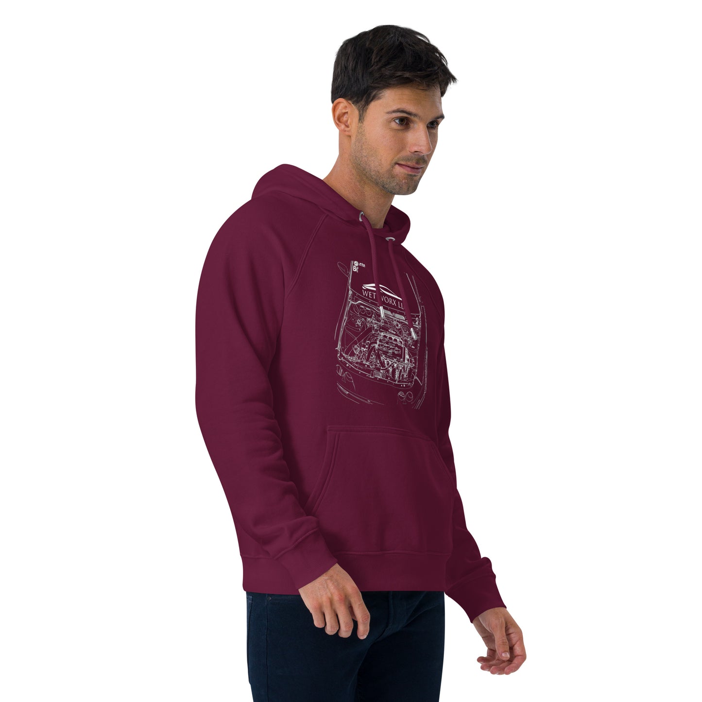 Unisex eco raglan hoodie image 17
