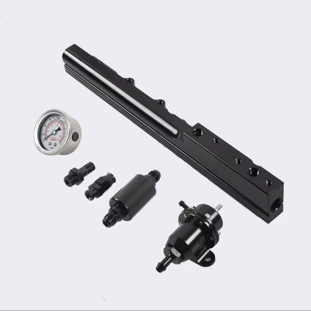 Fuel Pressure Regulator Gauge & Fuel Rail B16 B18 B20 S LS GSR B-Series image 0