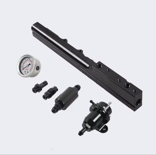 Fuel Pressure Regulator Gauge & Fuel Rail B16 B18 B20 S LS GSR B-Series image 0