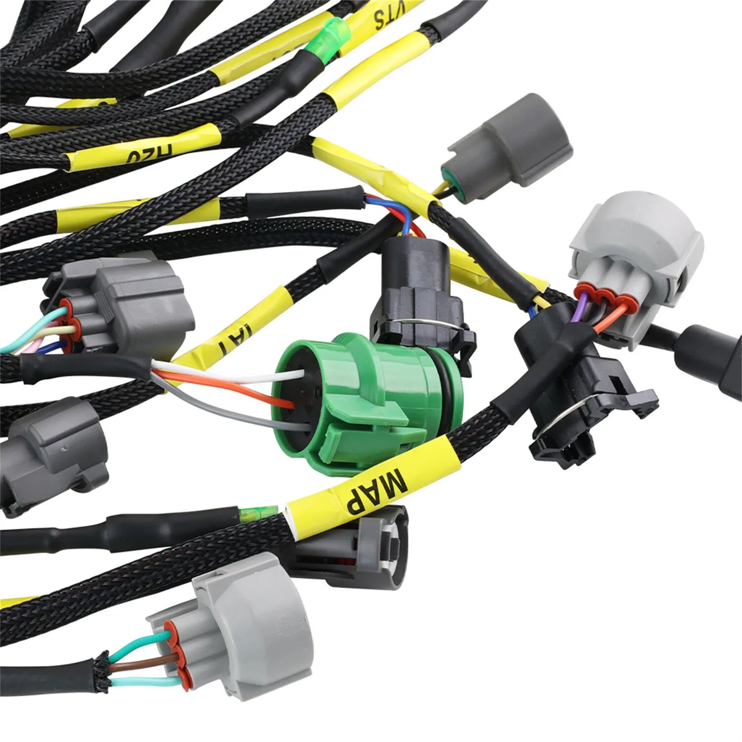 Tucked Engine Harness CNCH-OBD1-1 Budget D & B-series For Civic Integra B16 B18 D16 W/Obd1 Dist/Inj/Alt  92-95 Ecu Plugs