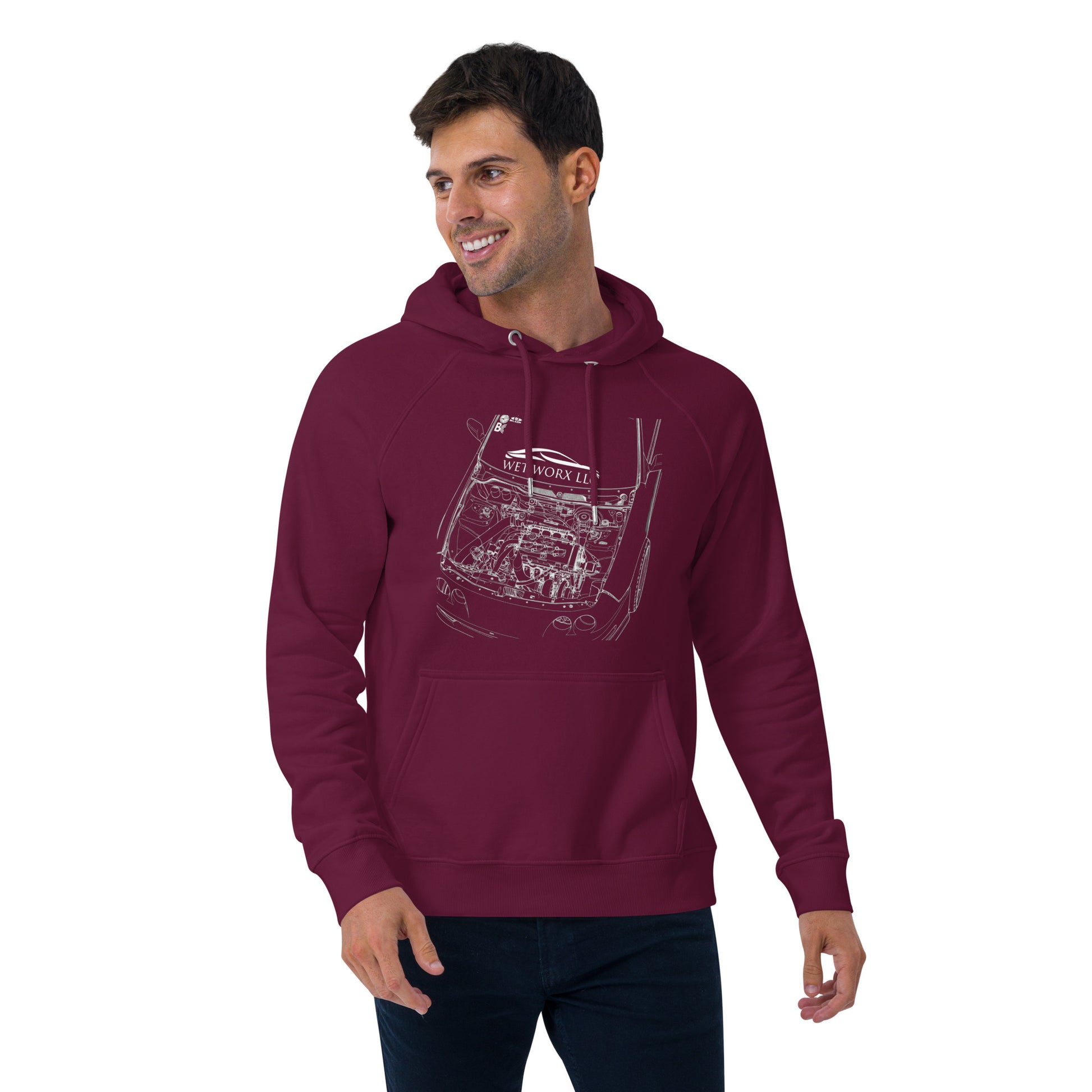 Unisex eco raglan hoodie image 10