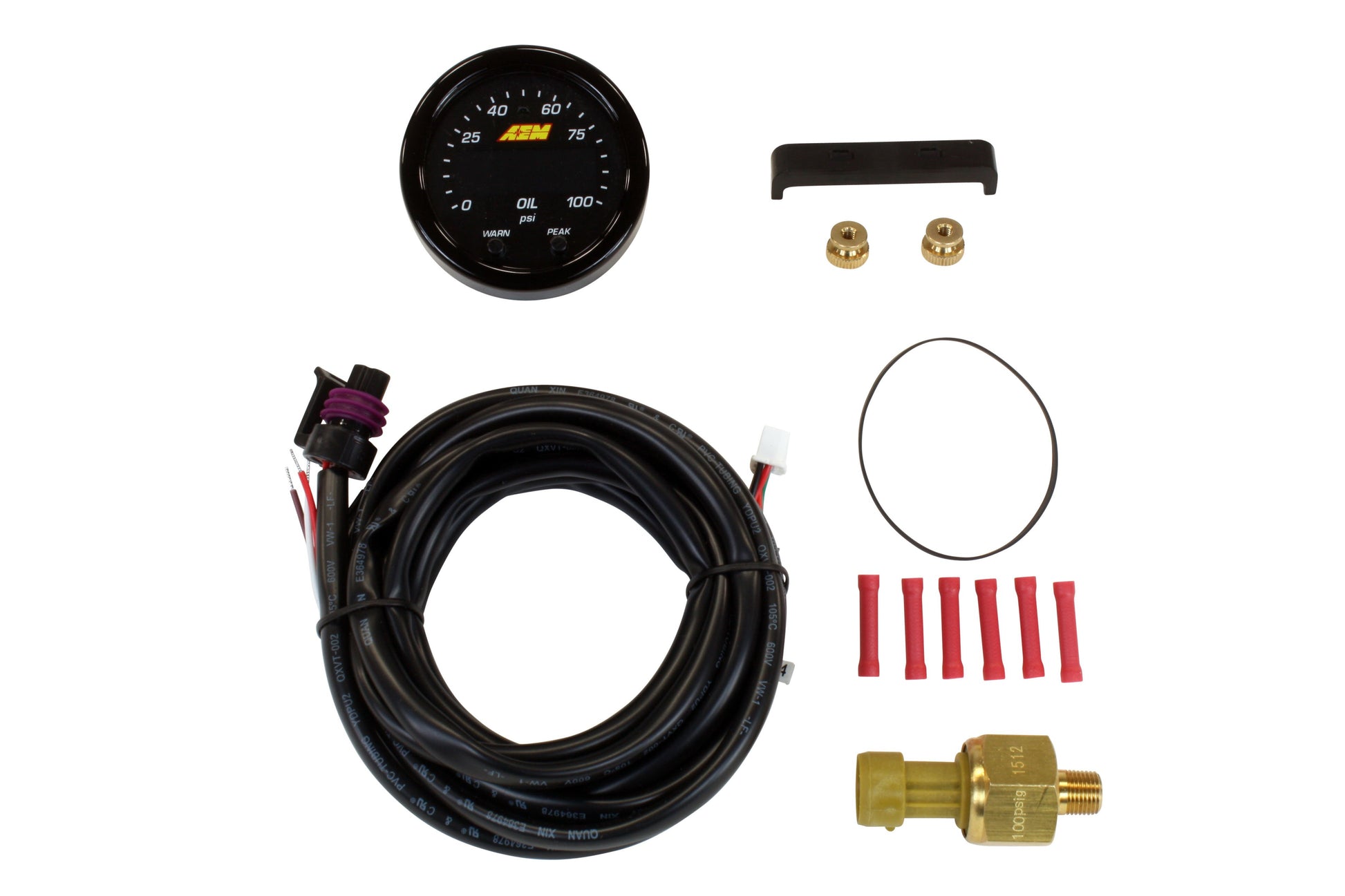AEM X-Series Fluid Pressure Gauge Kit image 2