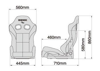 Bride Gradation Carbon GIAS III Reclining Seat image 3