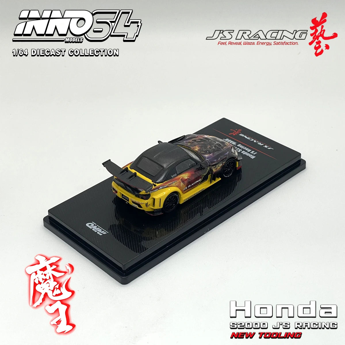 INNO64 1:64 JDM S2000 (AP1) J'S Racing "MAOU" IN64-S2000JS-MAOU Diecast Model Car in Stock Ready To Ship
