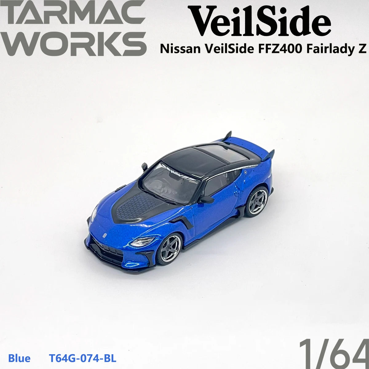 Tarmac Works Global64 1:64 JDM VeilSide FFZ400 Fairlady Z Blue T64G‑074‑BL Collectible Model Vehicles Alloy In Stock
