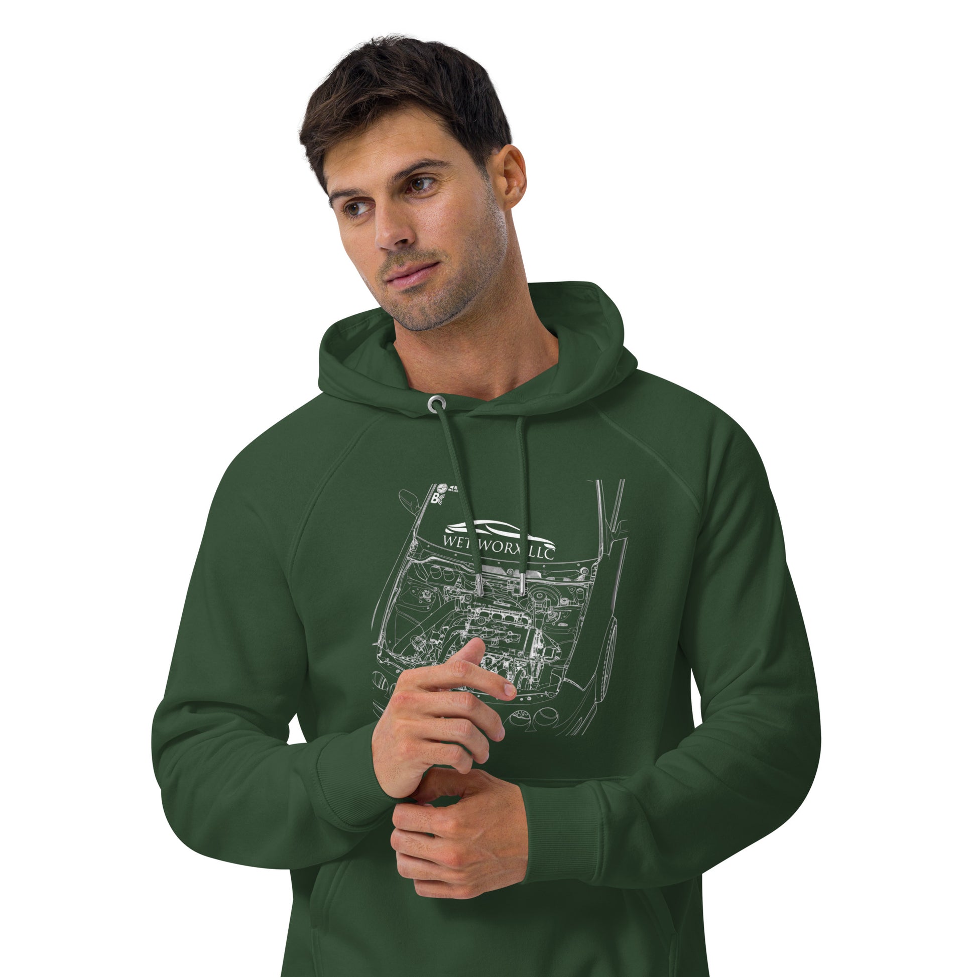 Unisex eco raglan hoodie image 29