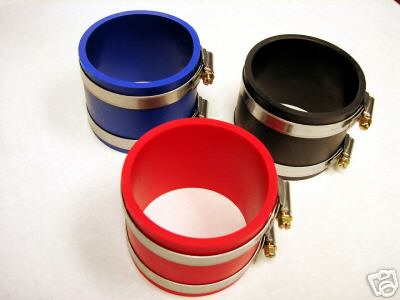 VMS Rubber Intake Reducer Kit 3.0" to 2.5" With 2 Clamp Kit image 0