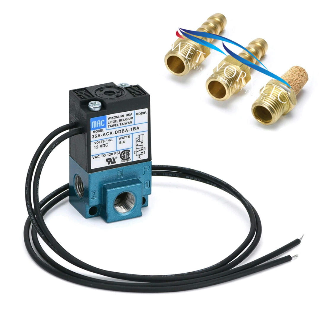 MAC 3 Port Electronic Boost Control Solenoid Valve DC12V 35A-ACA-DDBA-1BA 5.4w image 1