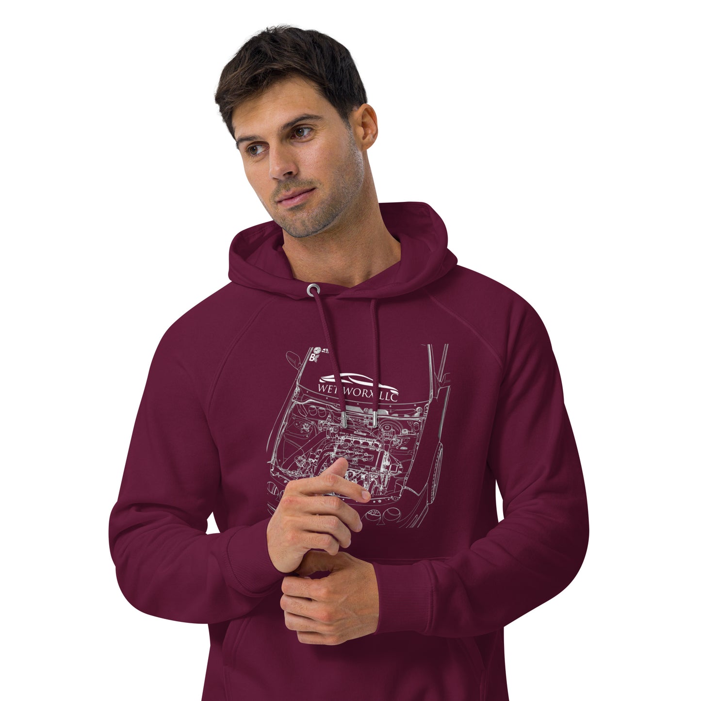 Unisex eco raglan hoodie image 11