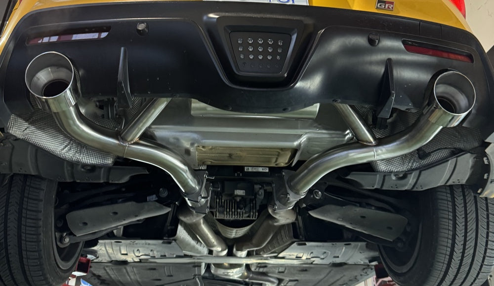 PLM Toyota Supra GR A90 Muffler Delete Axle Back Exhaust image 1