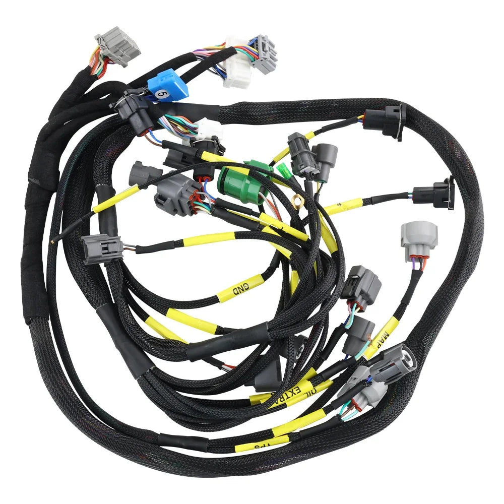 CNCH-0BD1-1 Engine Wiring Harness Compatible with 92-95 Honda Civic Integra B16 D16 B18 OBD1 Budget D & B-Series ECH004-HC
