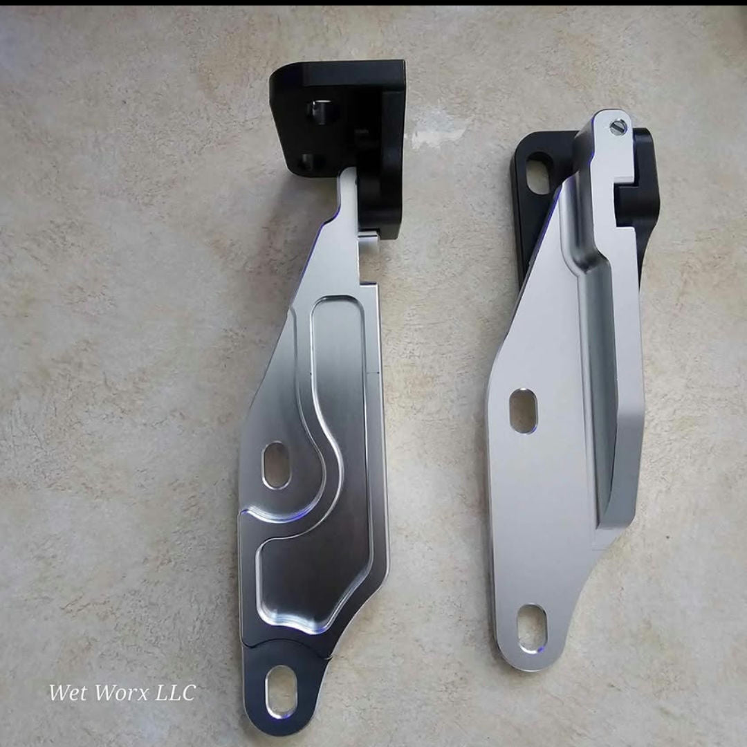 Billet Aluminum Quick Release Hood Hinge Latch Fit for Honda Civic EK 1996-2000 image 0