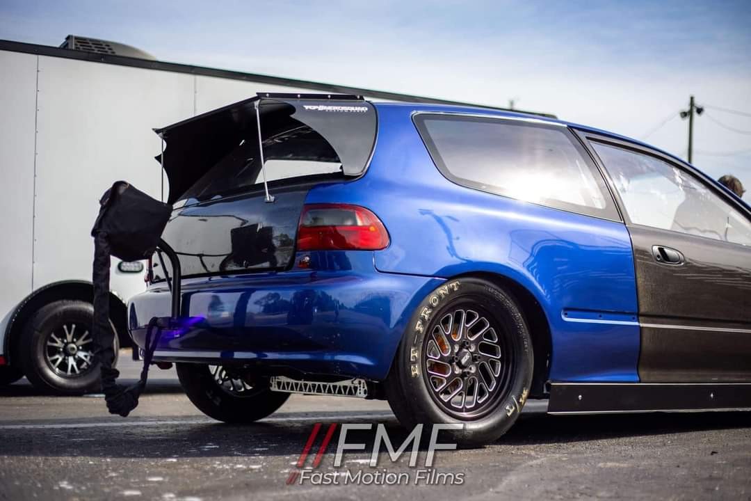 YCP 92-95 Honda civic hatchback drag wing  image 1