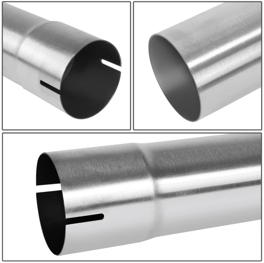 8Pcs 3"OD Stainless Mandrel Bend Straight U-Bend Custom Exhaust Tubing Pipe Kit image 2