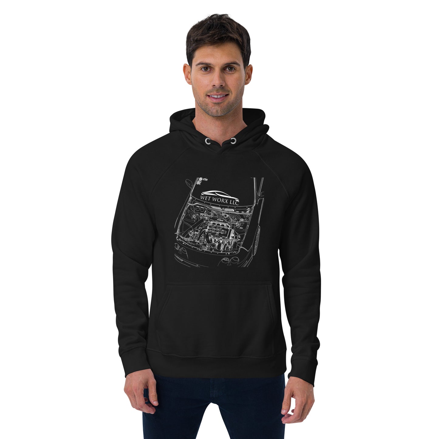 Unisex eco raglan hoodie image 1