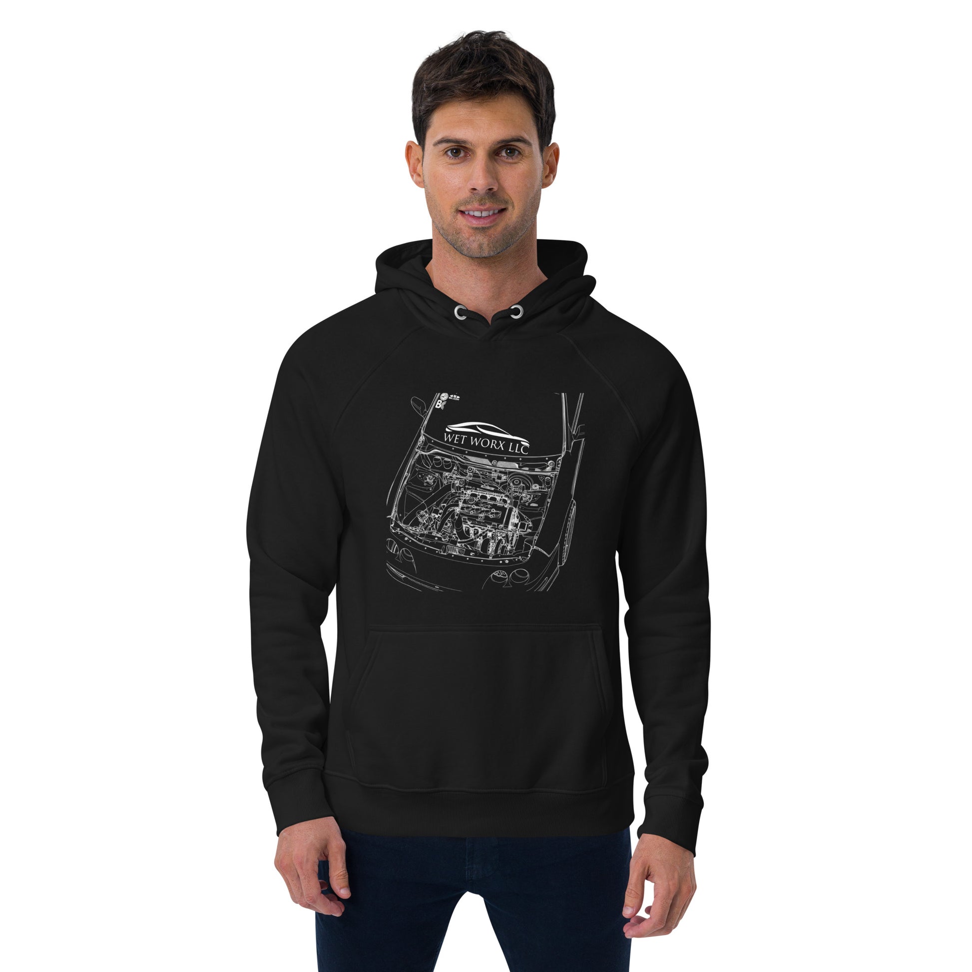Unisex eco raglan hoodie image 1