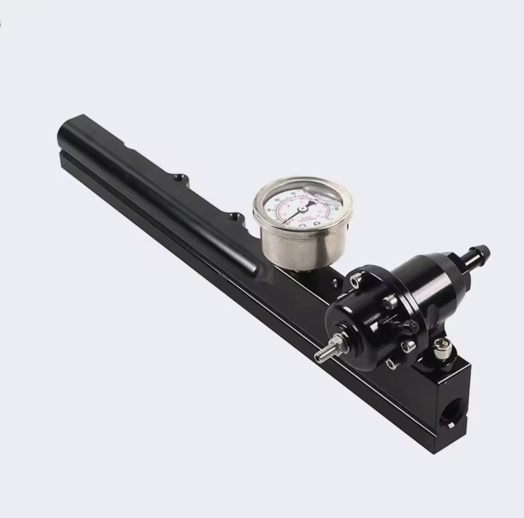 Fuel Pressure Regulator Gauge & Fuel Rail B16 B18 B20 S LS GSR B-Series image 1