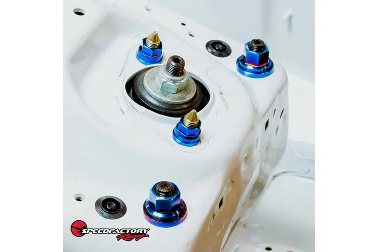 SpeedFactory Burnt Titanium Upper Shock Strut Hardware Kit Civic EF EG EK 88-00 Integra DA DC 90-01