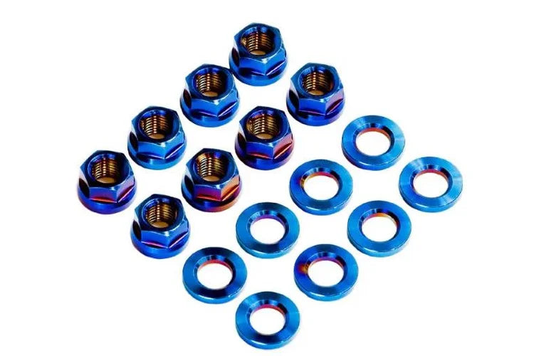 SpeedFactory Burnt Titanium Upper Shock Strut Hardware Kit Civic EF EG EK 88-00 Integra DA DC 90-01